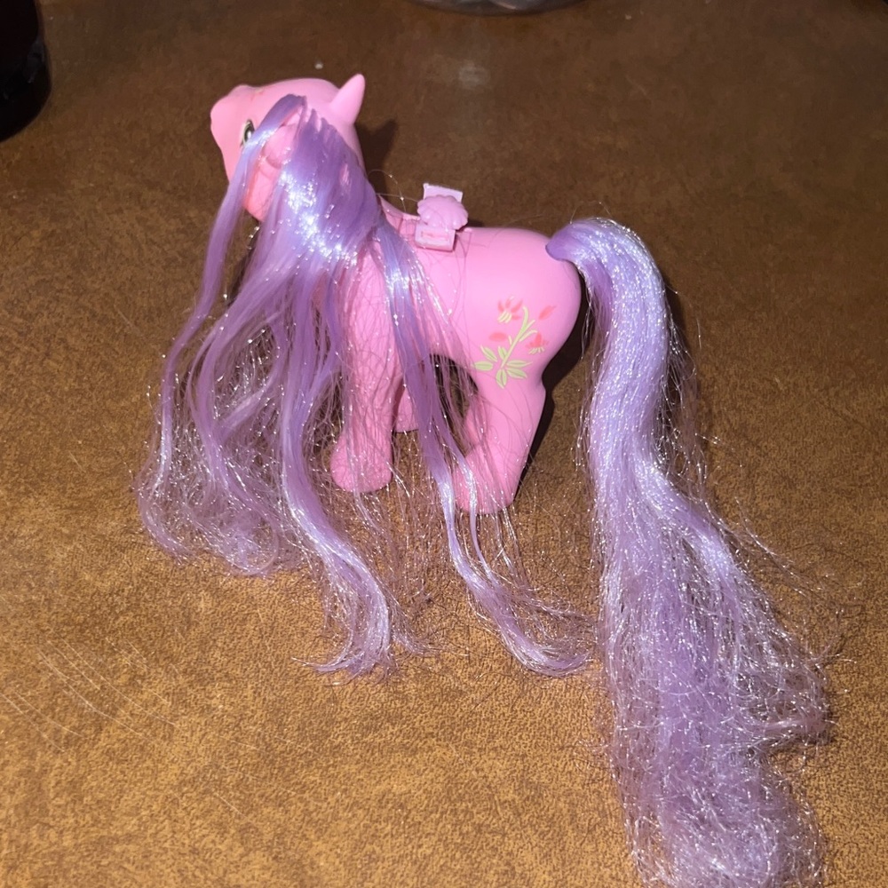 Pink Toy Pony with Purple Hair